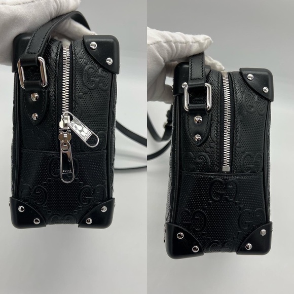 ❌SOLD❌Authentic Gucci GG embossed leather trunk bag - Picture 5 of 16